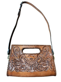 Leather Sling Bag Brown
