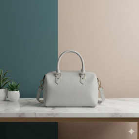White Ladies Leather Hand Bag
