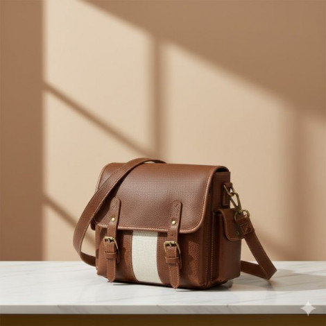 27×25 Cm Sling Leather Bag