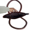 Dark Brown Ladies Leather Hand Bag