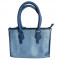 Sky Blue Ladies Leather Hand Bag