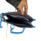 Sky Blue Ladies Leather Hand Bag