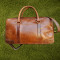 Leather Office Bag for Men Tan Color - 42×30×10 cm