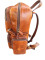 Celtic Premium Export Quality Tan Leather Backpack with Multi Zip Pockets Tan Colour