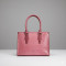 Pink Ladies Leather Hand Bag